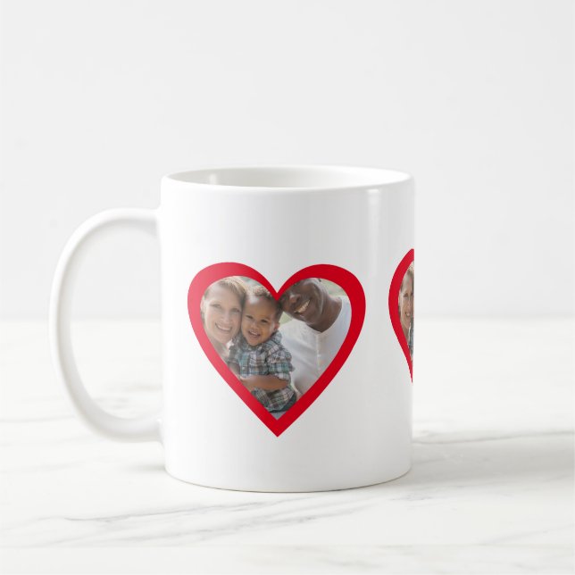 Create Your Own 3 Photo Collage Coffee Mug  (Left)