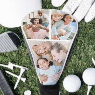 Create Your Own 3 Photo Collage Golf Head Cover