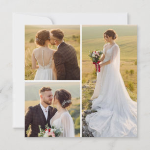 Create Your Own 3 Photo Collage Greeting Card