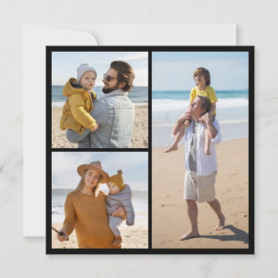 Create Your Own 3 Photo Collage Greeting Card