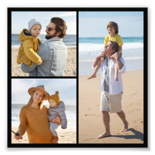 Create Your Own 3 Photo Collage Photo Enlargement Print
