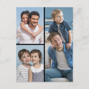 Create Your Own 3 Photo Collage Postcard