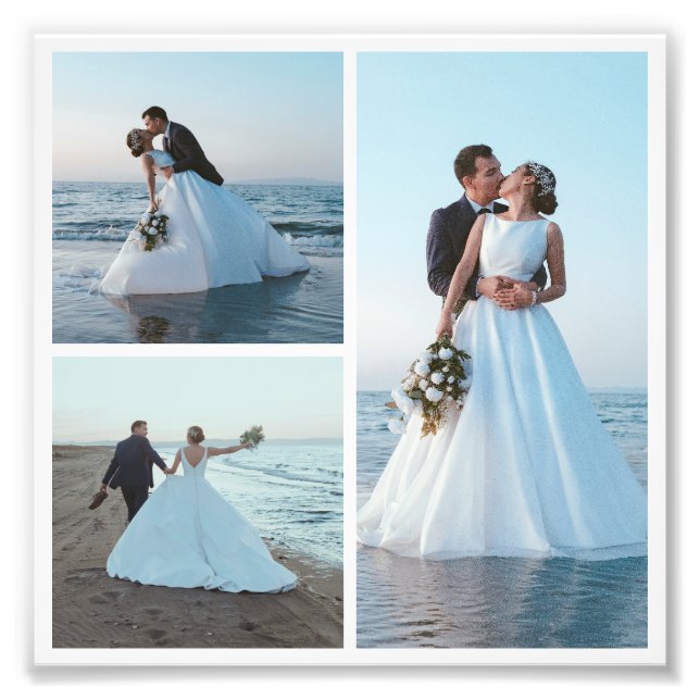 Create Your Own 3 Photo Collage Print (Front)
