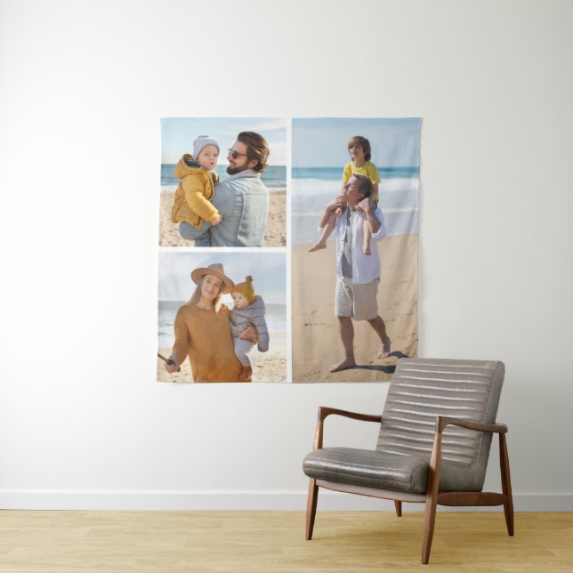 Create Your Own 3 Photo Collage  Tapestry (In Situ)
