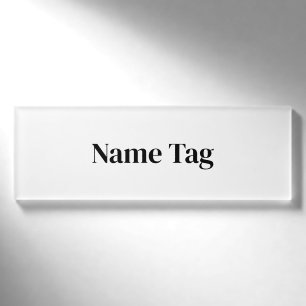 Create Your Own 3" x 1" Name Tag