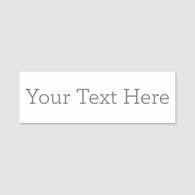 Classic Name Tag (Front)