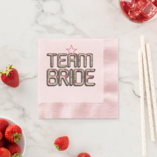 Create Your Own 3D Bride Team Wedding Décor Napkin