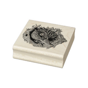 Create Your Own 3D Faux Bois Carved Wood Raven Rubber Stamp