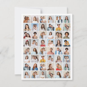 Create Your Own 48 Photo Collage Greeting Card