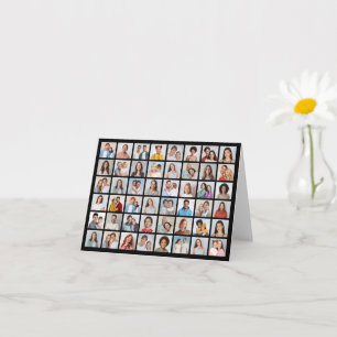 Create Your Own 48 Photo Collage Greeting Card