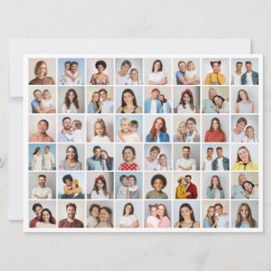 Create Your Own 48 Photo Collage Greeting Card