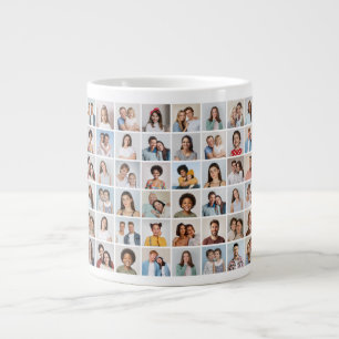 Create Your Own 48 Photo Collage Large Coffee Mug