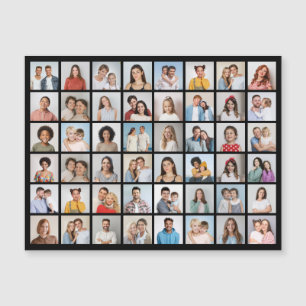 Create Your Own 48 Photo Collage Magnetic Card