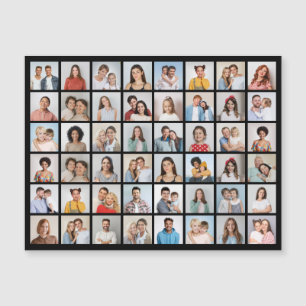 Create Your Own 48 Photo Collage Magnetic Card