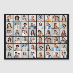 Create Your Own 48 Photo Collage Magnetic Card