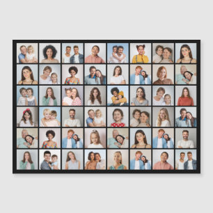 Create Your Own 48 Photo Collage Magnetic Card