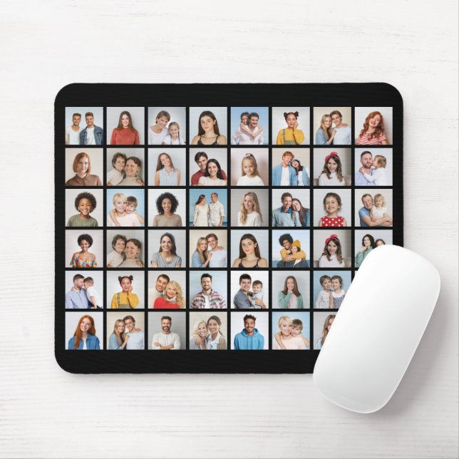 Create Your Own 48 Photo Collage  Mouse Pad (With Mouse)