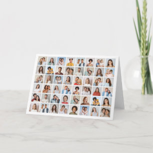 Create Your Own 48 Photo Collage Note Card