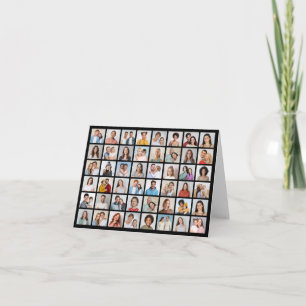 Create Your Own 48 Photo Collage Note Card