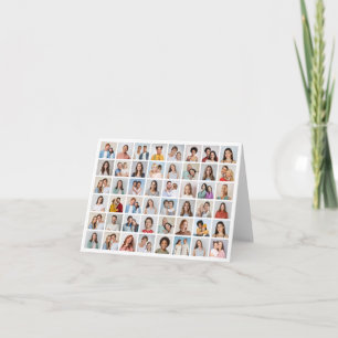 Create Your Own 48 Photo Collage Note Card