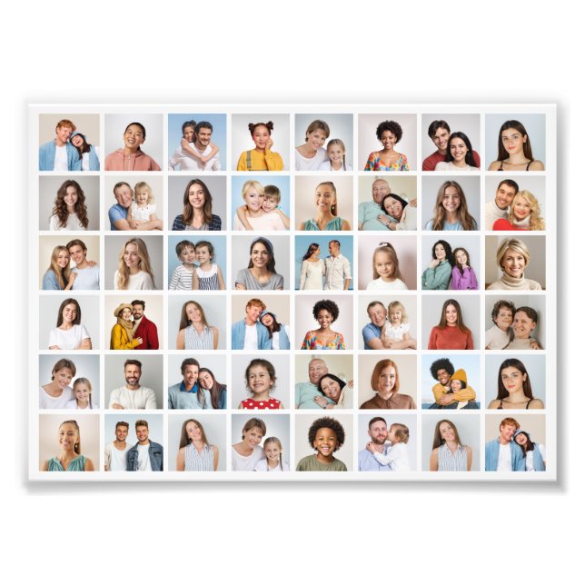 Create Your Own 48 Photo Collage Photo Enlargement (Front)