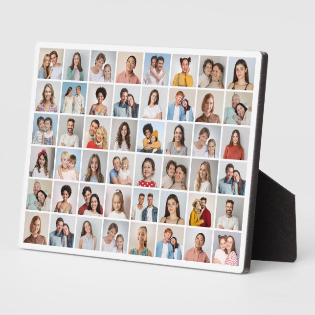 Create Your Own 48 Photo Collage  Plaque (Side)