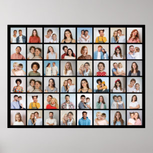Create Your Own 48 Photo Collage Poster
