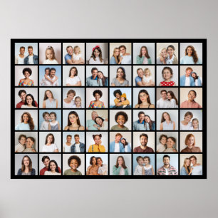 Create Your Own 48 Photo Collage Poster
