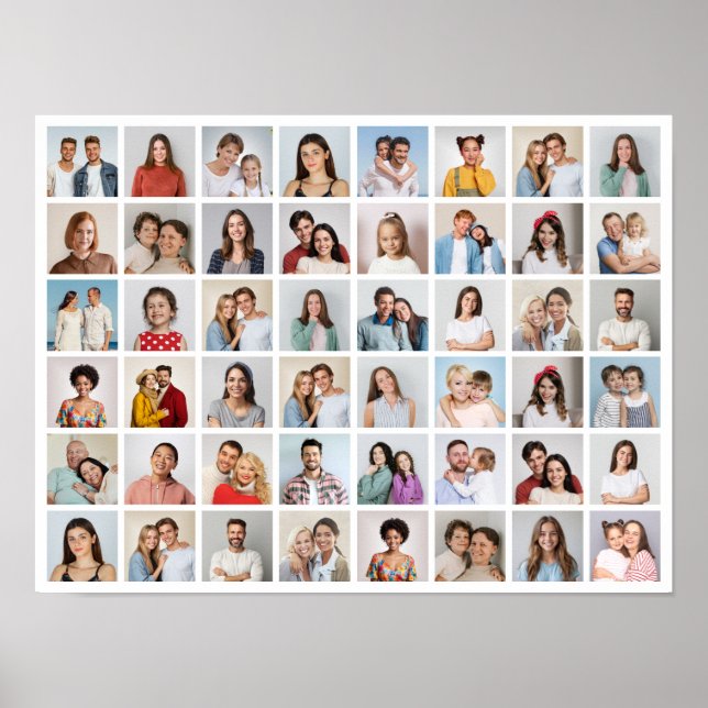 Create Your Own 48 Photo Collage Poster (Front)
