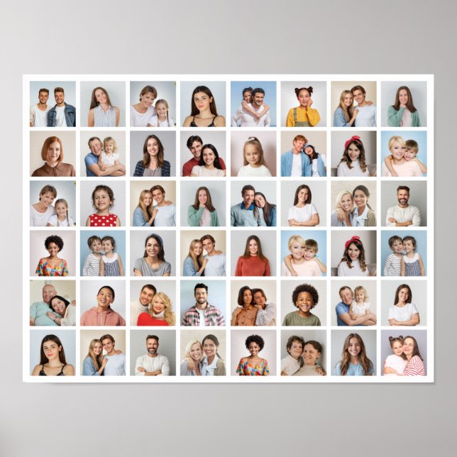 Create Your Own 48 Photo Collage Poster (Front)