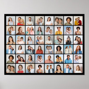 Create Your Own 48 Photo Collage Poster