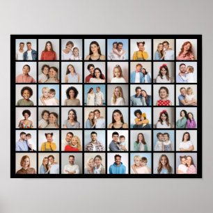 Create Your Own 48 Photo Collage  Poster