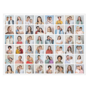 Create Your Own 48 Photo Collage Tablecloth