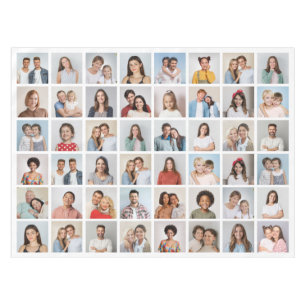 Create Your Own 48 Photo Collage Tablecloth