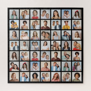 Create Your Own 49 Photo Collage Jigsaw Puzzle