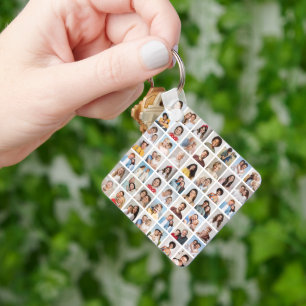 Create Your Own 49 Photo Collage Key Ring
