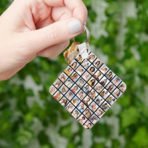 Create Your Own 49 Photo Collage Key Ring