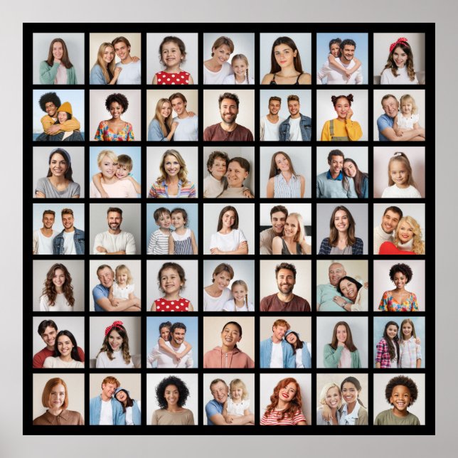 Create Your Own 49 Photo Collage  Poster (Front)
