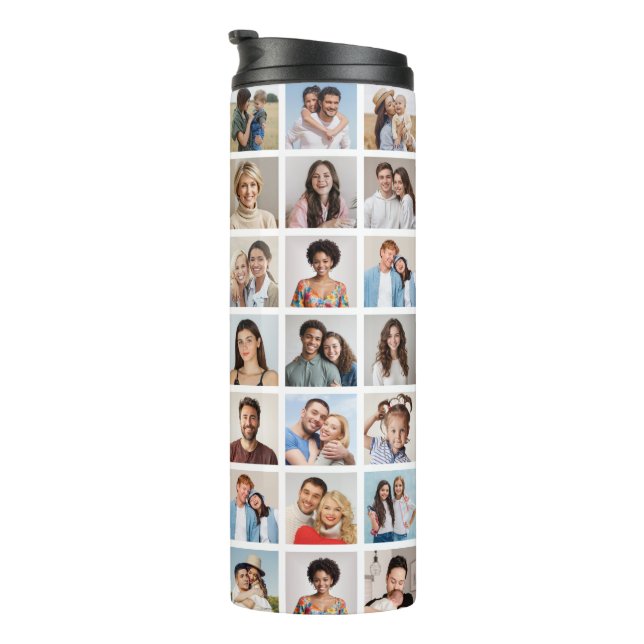 Create Your Own 49 Photo Collage Thermal Tumbler (Rotated Right)
