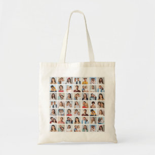 Create Your Own 49 Photo Collage Tote Bag