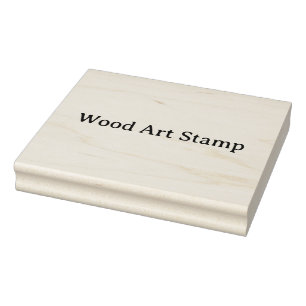 Create Your Own 4.0" x 5.0" Wood Art Rubber Stamp