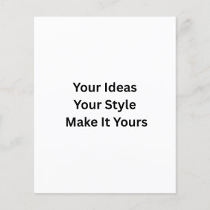 Create Your Own 4.5" x 5.6" Flyer Paper