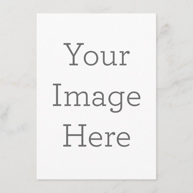 11.4 cm x 15.9 cm Flat Menu Card (Front)