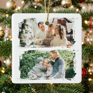Create Your Own 4 Photo Ceramic Ornament