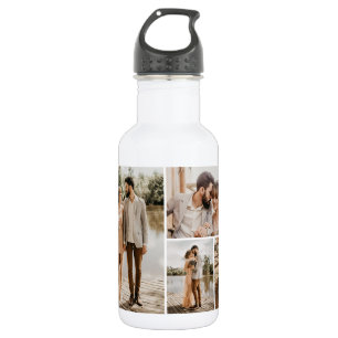 Create Your Own 4 Photo Collage 532 Ml Water Bottle