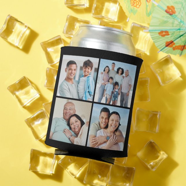 Create Your Own 4 Photo Collage Can Cooler (In Situ Summer)