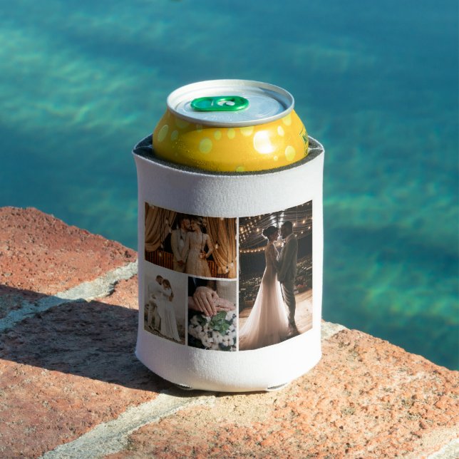 Create Your Own 4 Photo Collage Can Cooler (In Situ Pool)