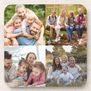 Create your Own 4 Photo Collage  Coaster