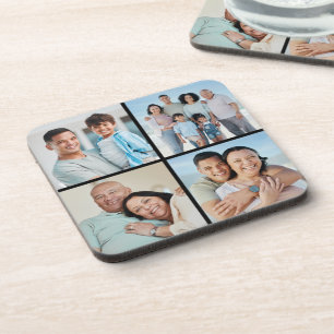 Create Your Own 4 Photo Collage Coaster