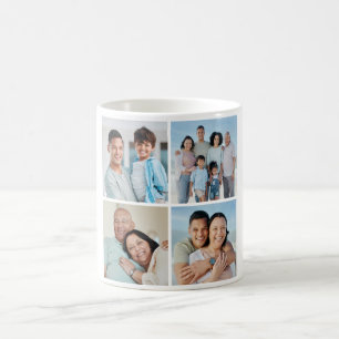 Create Your Own 4 Photo Collage Coffee Mug